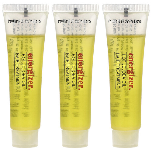 Hobe Labs Energizer™, Hot Jojoba Oil Hair Treatment, 3 Reclosable Tubes, 0.5 fl oz (14.8 ml) Each