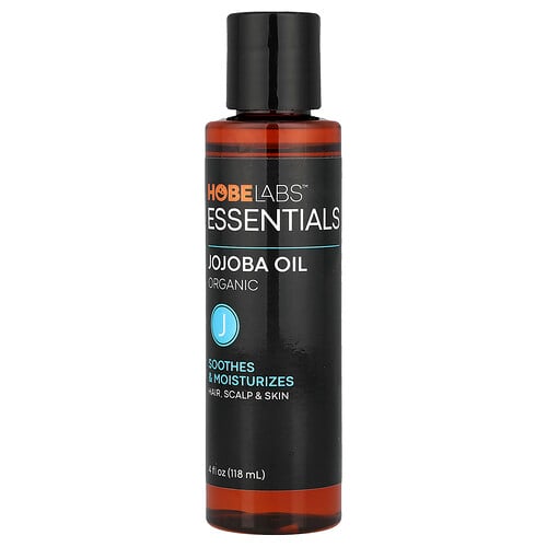 Hobe Labs Essentials, Organic Jojoba Oil, 4 fl oz (118 ml)