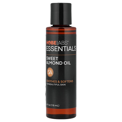 Hobe Labs, Essentials, Sweet Almond Oil, Süßmandelöl, 118 ml (4 fl. oz.)