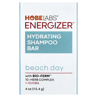 Hobe Labs, Energizer™, Barra de champú hidratante, Día de playa, 113,4 g (4 oz)