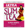 Hobe Labs, Slim Tea Ultra, Herbal Super, Bebas Kafein, 24 Kantong Teh Celup Herbal, 48 g (1,69 ons)