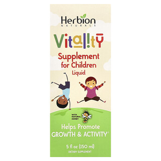 Herbion Naturals, Suplemento de vitalidad para niños, Con miel natural, 150 ml (5 oz. líq.)