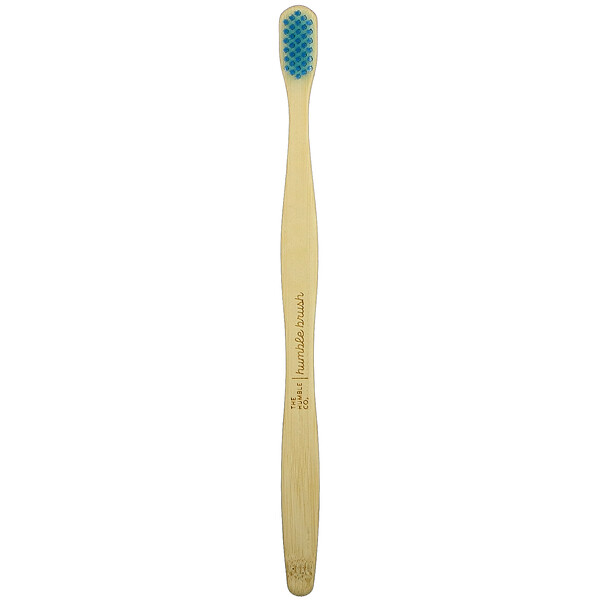 Humble Bamboo Toothbrush, Adult Sensitive, Blue, 1 Toothbrush
