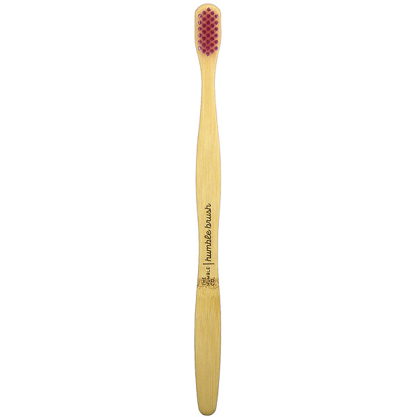 Humble Bamboo Toothbrush, для взрослых чувствительных людей, розовый цвет, 1 зубная щетка