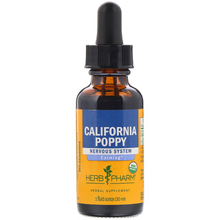 Herb Pharm, مستخلص نبات خشخاش كاليفورنيا، أونصة سائلة (29.6 مل)