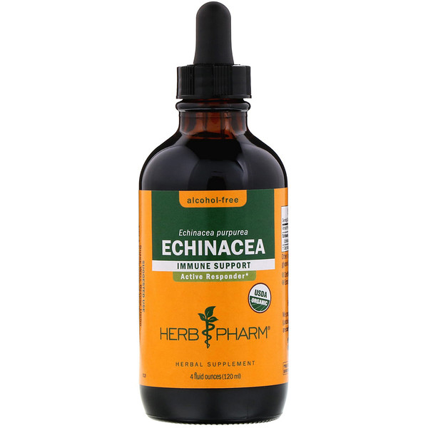 Herb Pharm, Equinácea, sin alcohol, 4 fl oz (120 ml)