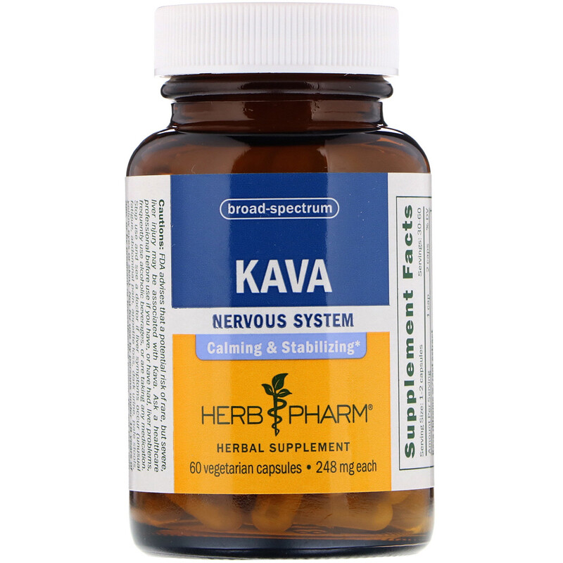 Herb Pharm, Kava, 248 mg, 60 Vegetarian Capsules iHerb