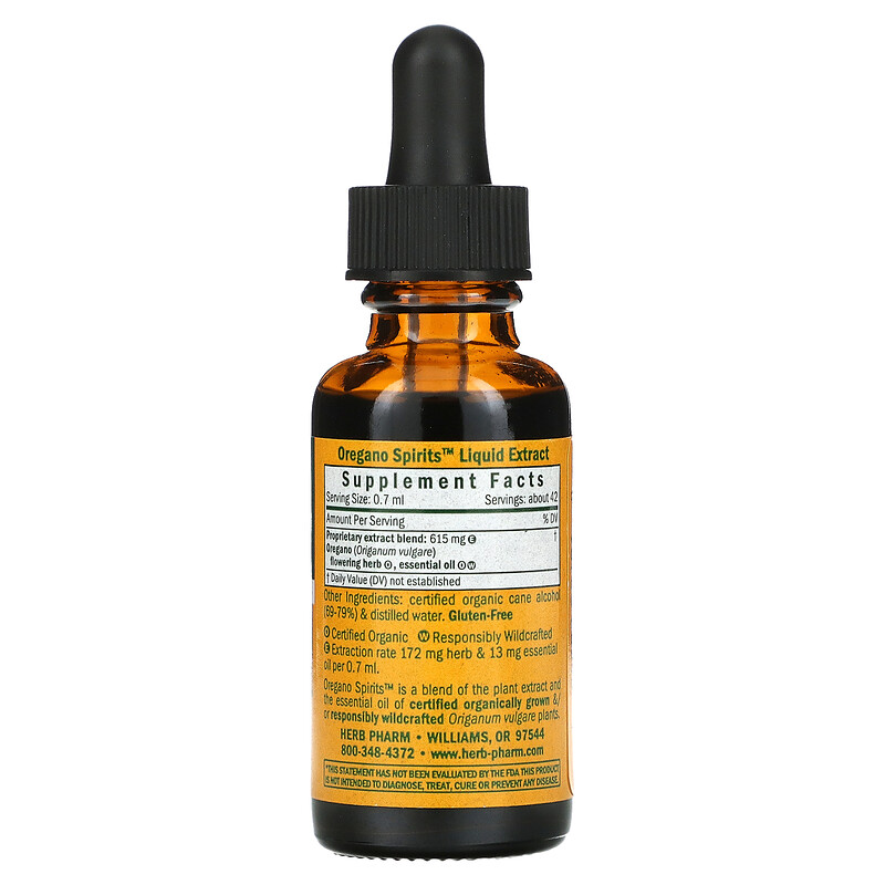 Herb Pharm, Oregano Spirits, 1 fl oz (30 ml)