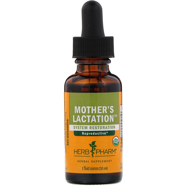 Herb Pharm, Mother's Lactation (средство для лактации), 1 жидкая унция (30 мл)