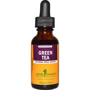 Herb Pharm, Зеленый чай, без спирта, 29,6 мл