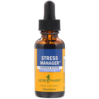 Herb Pharm, 스트레스 매니저, 30ml(1fl oz)