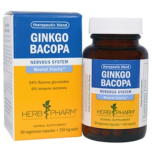 Отзывы о Херб Фарм, Ginkgo Bacopa, 310 mg, 60 Veggie Caps