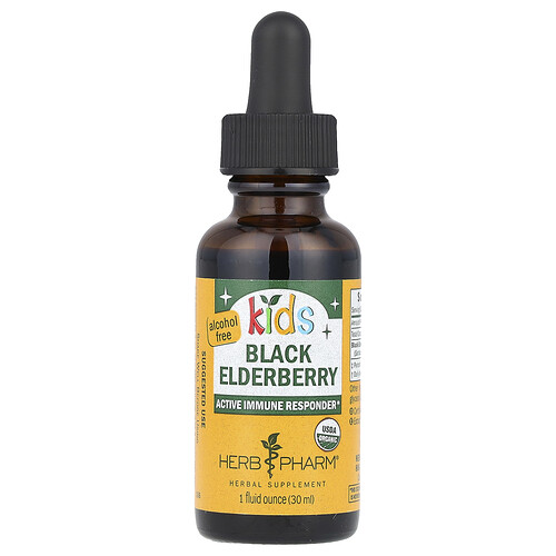 Herb Pharm, Kids, Saúco negro, Sin alcohol, 30 ml (1 oz. líq.)