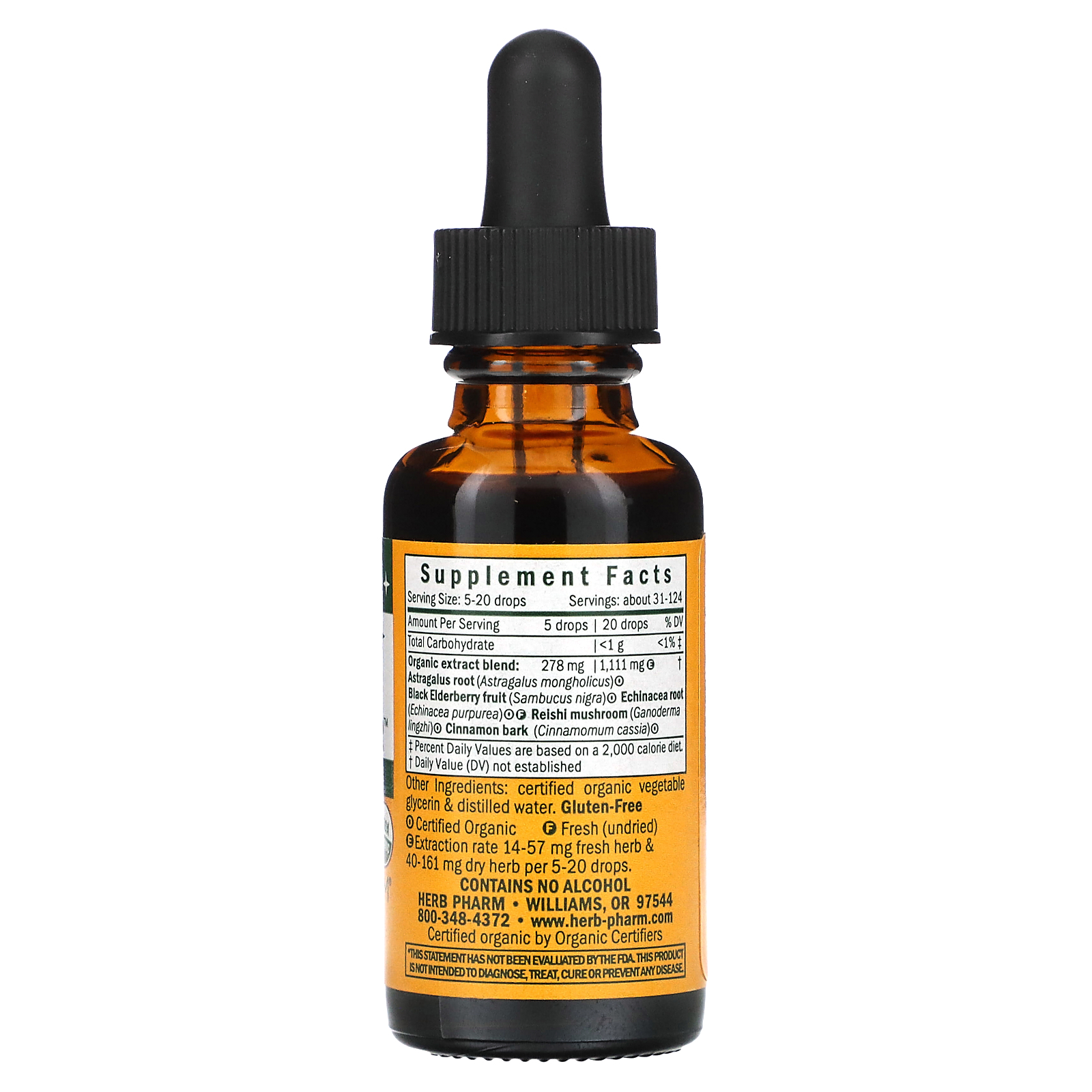 Herb Pharm, Kid's Immune Fortifier, System Builder, Alcohol Free, 1 fl