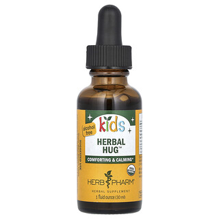 Herb Pharm, Çocuklar, Herbal Hug, Alkol İçermez, 1 fl oz (30 ml)