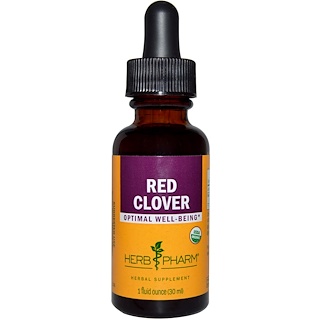 Herb Pharm, Красный клевер, 1 жидкая унция (30 мл)