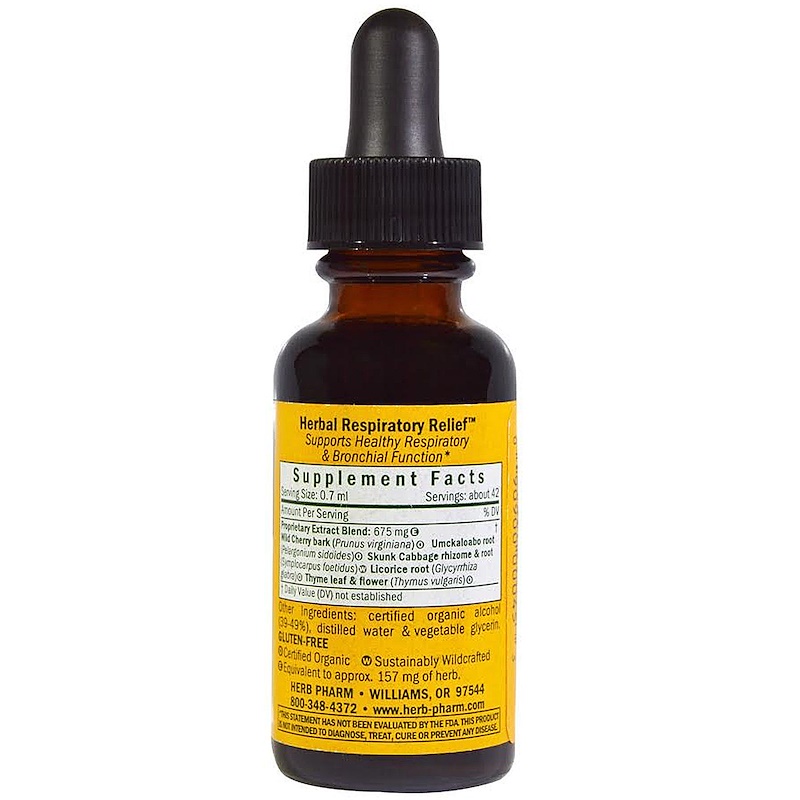 Herb Pharm, Herbal Respiratory Relief, 1 fl oz (30 ml) iHerb