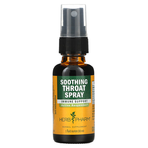 Herb Pharm Soothing Throat Spray 1 Fl Oz 30 Ml