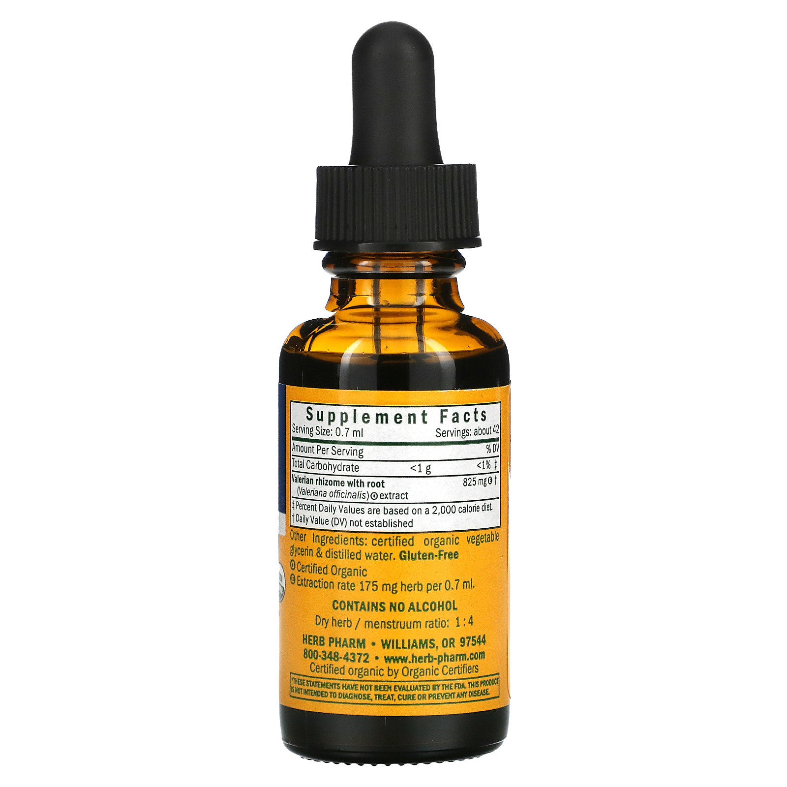 Herb Pharm, Valerian, AlcoholFree, 1 fl oz (30 ml)