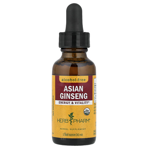 Herb Pharm, Ginseng asiático, Sin alcohol, 30 ml (1 oz. Líq.)