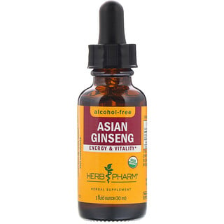 Herb Pharm, Asian Ginseng, Alcohol-Free, 1 fl oz (30 ml)