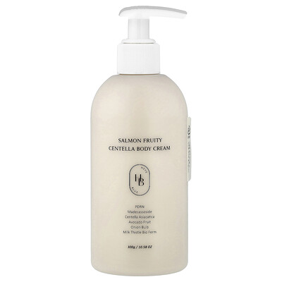HeveBlue, Crema corporal con salmón y Centella frutal, 300 ml (10,58 oz. líq.)