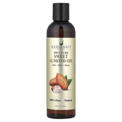 Handcraft Blends, Aceite de almendras dulces 100 % puro, 236 ml (8 oz. líq.)