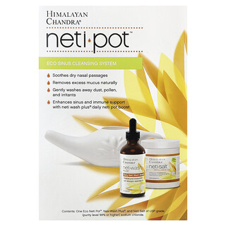 Himalayan Chandra, Neti Pot™, Eco Sinus Cleansing System, 3 Piece Kit