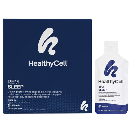 HealthyCell, REM Sleep, Kirsche, 30 Gel Packs, je 25 ml (0,84 fl. oz.).