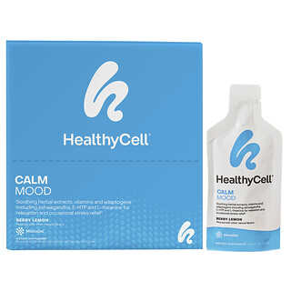 HealthyCell, Calm Mood, Bayas y limón, 30 sobres de gel, 25 ml (0,84 oz. líq.) cada uno