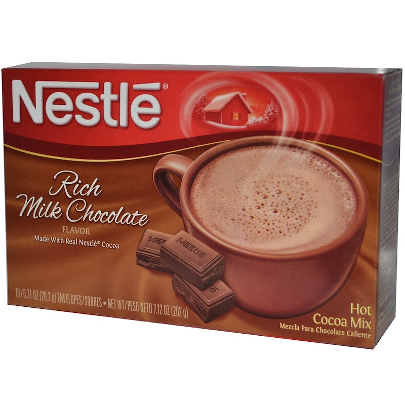 Nestle Hot Cocoa Mix, Rich Milk Chocolate Flavor, 10 Envelopes, 0.71 oz ...