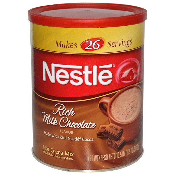 Nestle Hot Cocoa Mix, Rich Milk Chocolate Flavor, 18.5 oz (525.2 g) - iHerb