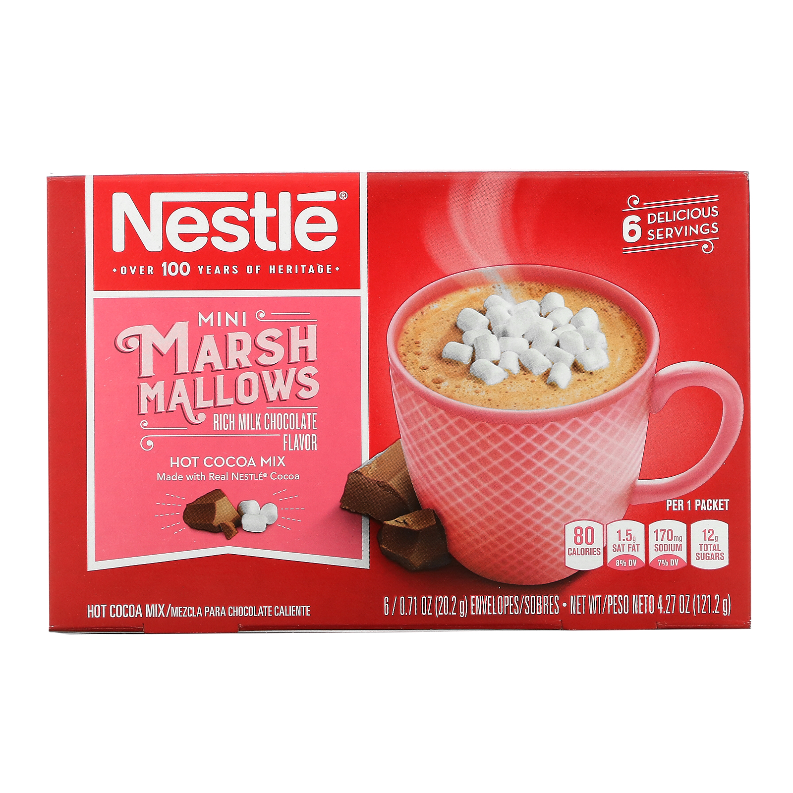 Nestle Hot Cocoa Mix ミニマシュマロ 日本に ホットココアミックス 最大56%OFFクーポン 6小袋入り Each g oz 20.2 0.71