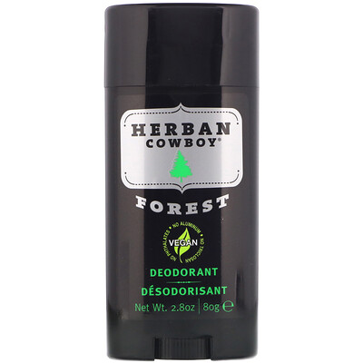 Купить Herban Cowboy Дезодорант, лесной, 80 г (2, 8 унции)