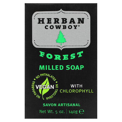 

Herban Cowboy, Milled Bar Soap, Forest, 5 oz (140 g)
