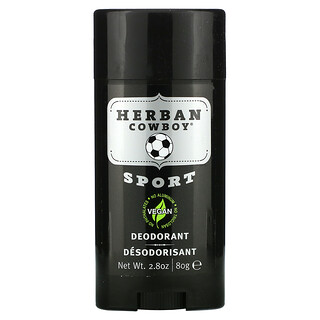 Herban Cowboy, Esporte, Desodorante de Máxima Proteção, 2,8 oz (80 g)