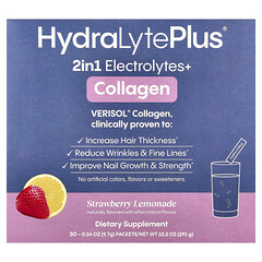 VERISOL® Collagen, полуничний лимонад, 30 пакетиків по 9,7 г (0,34 унції)