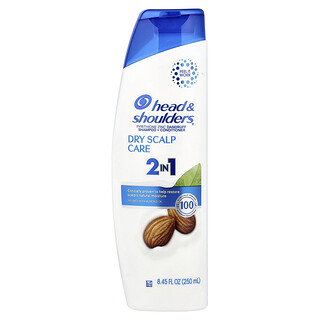 Head & Shoulders, Champú y acondicionador 2 en 1, Cuidado del cuero cabelludo seco, Con aceite de almendras, 250 ml (8,45 oz. Líq.)