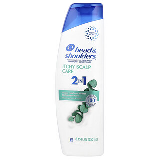 Head & Shoulders, Perawatan Kulit Kepala Gatal Sampo + Kondisioner 2 In 1, Diperkaya dengan Eucalyptus, 250 ml (8,45 ons cairan)