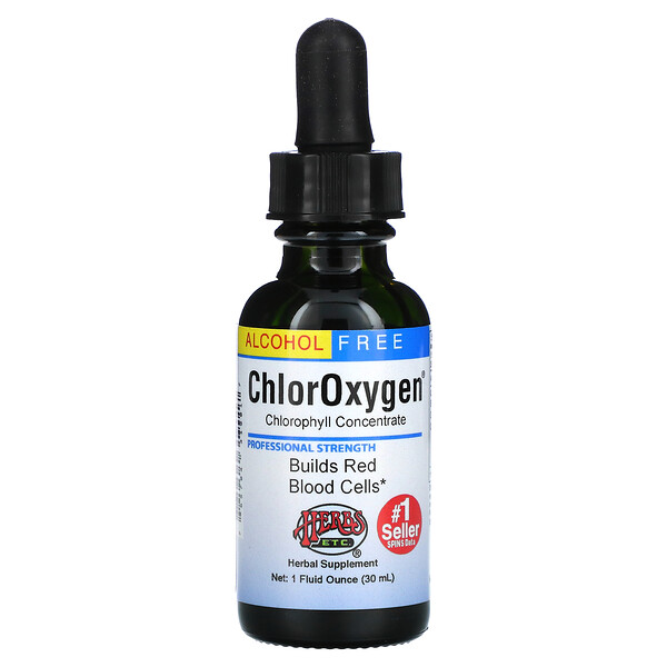 ChlorOxygen, Chlorophyll Concentrate, Alcohol Free, 1 fl oz (30 ml)