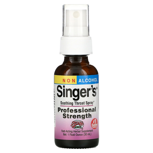 Herbs Etc.‏, Singer's, Soothing Throat Spray, Non Alcohol, 1 fl oz (30 ml)