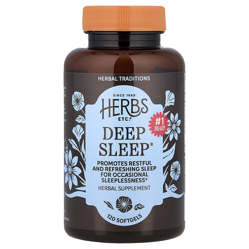 Herbs Etc. Deep Sleep®, 120 Softgels