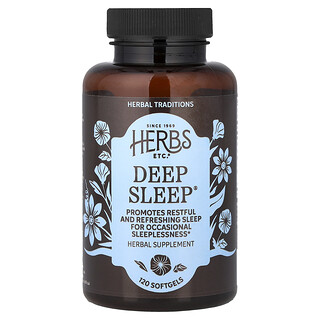 Herbs Etc., Deep Sleep®, 120 Softgels