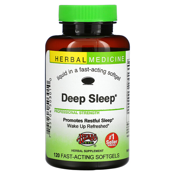Herbs Etc.‏, Deep Sleep, ‏120 כמוסות צמחיות בפעולה מהירה