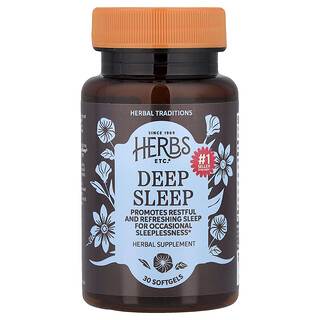 Herbs Etc., 深度睡眠，30 粒软胶囊