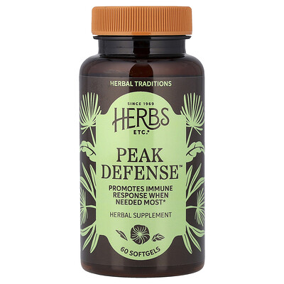Product Image for Herbs Etc., Peak Defense , 60 Softgels