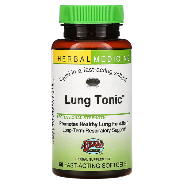 Herbs Etc.‏, Lung Tonic, 60 Fast-Acting Softgels