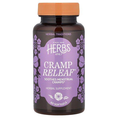 Herbs Etc., Cramp ReLeaf®, 60 Weichkapseln