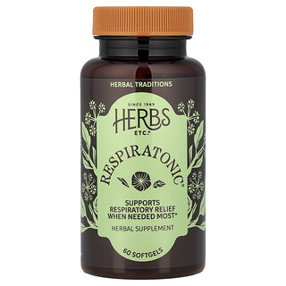 Herbs Etc., Respiratonic®, 60 capsules à enveloppe molle (400 mg pièce)