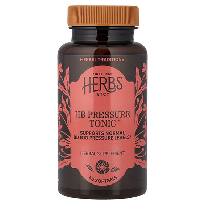 Herbs Etc., HB Pressure Tonic™, 60 cápsulas blandas